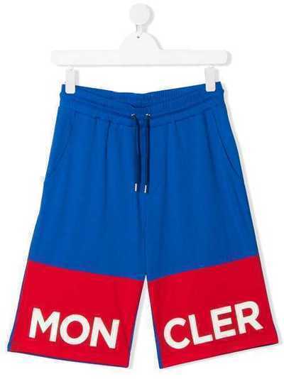 Moncler Kids спортивные шорты в стиле колор-блок 8H7182083907711