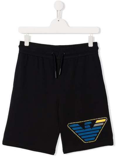 Emporio Armani Kids шорты с поясом на шнурке и логотипом 3H4SJXZJBAZ0923