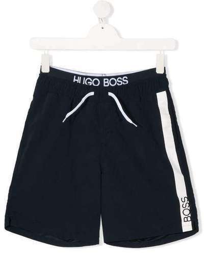 Boss Kids плавки-шорты с многослойным поясом J24651849
