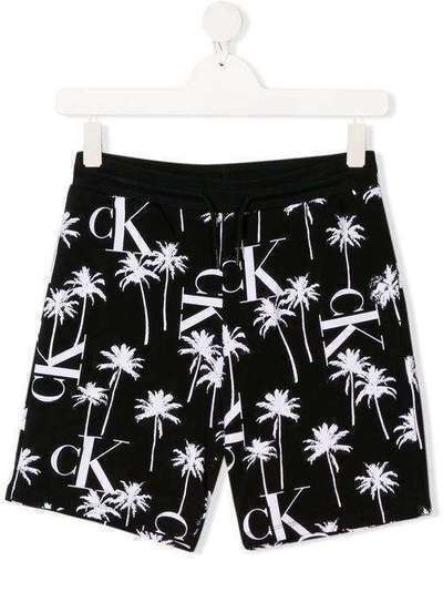 Calvin Klein Kids TEEN repeat logo shorts IB0IB00444