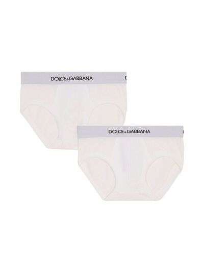 Dolce & Gabbana Kids комплект из двух боксеров с логотипом