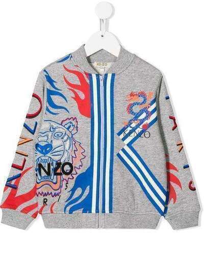 Kenzo Kids бомбер на молнии с логотипом KQ17518