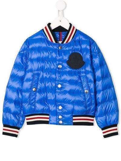 Moncler Kids куртка-бомбер с перьевым наполнителем 9,54403379953335E+017