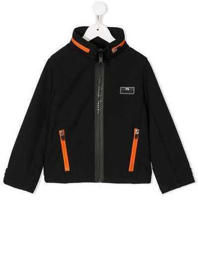 Paul Smith Junior куртка с контрастной молнией 5P4159202