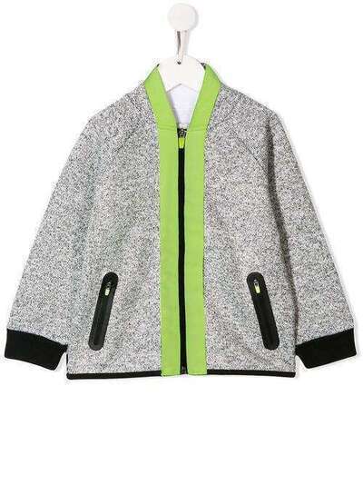 Stella McCartney Kids куртка-бомбер с неоновыми полосками 566385SNJ17