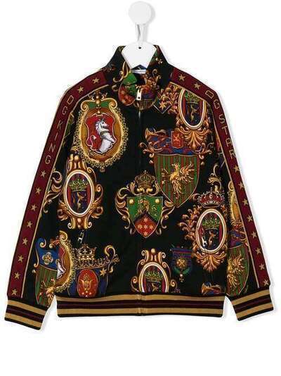 Dolce & Gabbana Kids куртка-бомбер Coat Of Arms L4JW6RG7TOL
