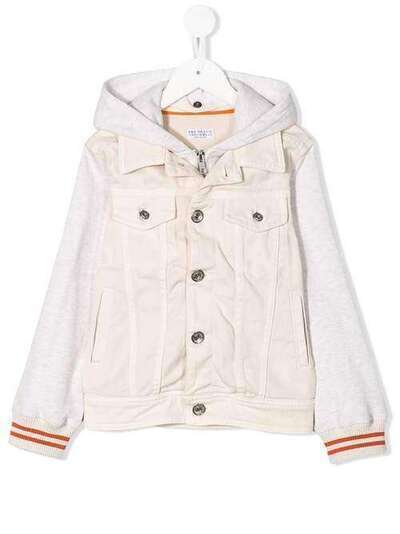 Brunello Cucinelli Kids куртка с контрастными вставками B0Y16O901C6094