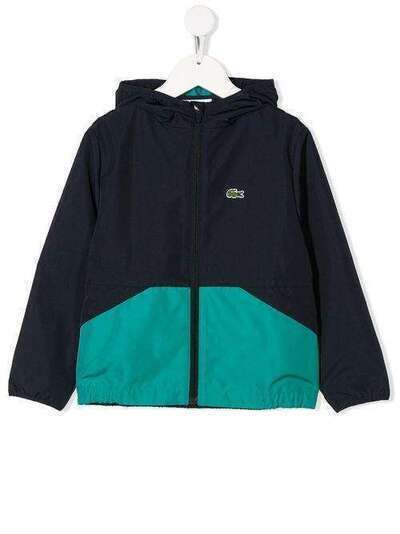 Lacoste Kids толстовка в стиле колор-блок с капюшоном BJ866400J74