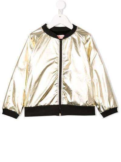 WAUW CAPOW by BANGBANG foiled bomber jacket AW18GOLDEN
