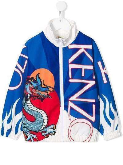 Kenzo Kids бомбер на молнии с логотипом KQ17528