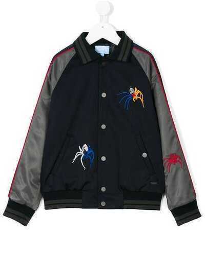 LANVIN Enfant куртка-бомбер с вышивкой пауков 4H2137HD960