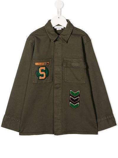 Stella McCartney Kids куртка с нашивками 601431SPK21