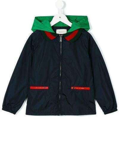 Gucci Kids куртка на молнии с капюшоном 452258XBA01