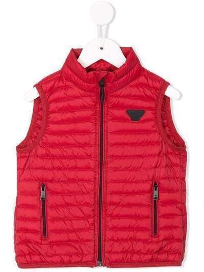 Emporio Armani Kids zip-up quilted gilet 6Z4BB21NLEZ