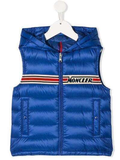 Moncler Kids жилет в стиле колор-блок с логотипом F19541A11920C0465