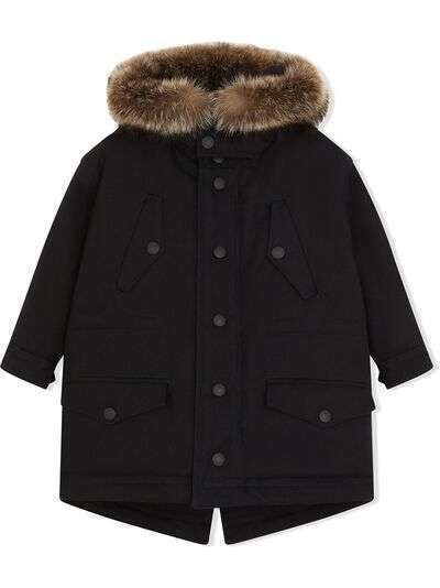 Dolce & Gabbana Kids пальто с капюшоном