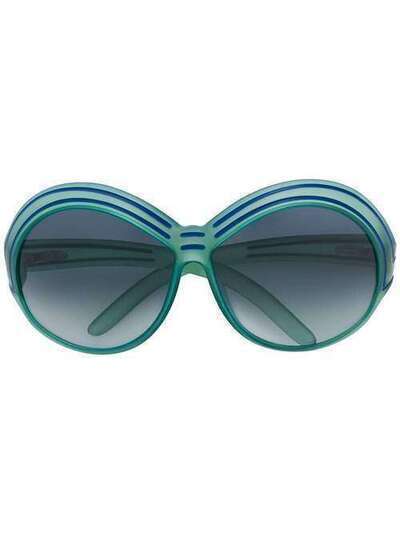 Christian Dior Pre-Owned большие солнцезащитные очки DI150R