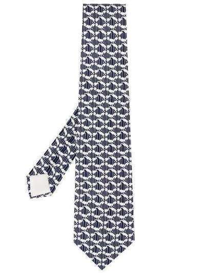 Hermès Pre-Owned галстук 2000-х годов с принтом HERME180ABN