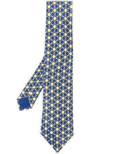 Hermès Pre-Owned галстук 2000-х годов с узором RMS180P