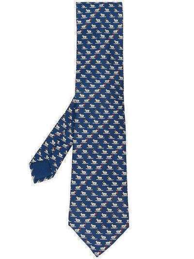 Hermès Pre-Owned галстук 2000-х годов с принтом HERM180Y
