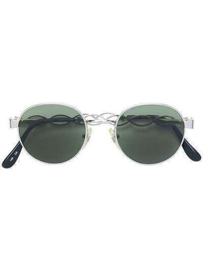 Moschino Pre-Owned круглые солнцезащитные очки MOS250D