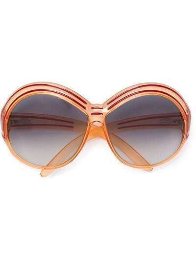 Christian Dior Pre-Owned объемные солнцезащитные очки CHDR150