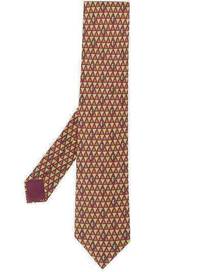 Hermès Pre-Owned галстук 2000-х годов с принтом HERME180ABQ