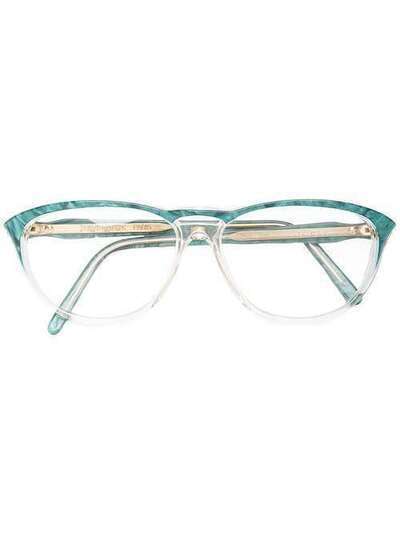 Yves Saint Laurent Pre-Owned очки в мраморной оправе BLUE180