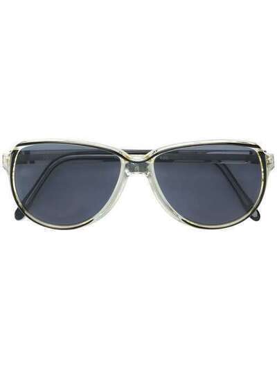 Yves Saint Laurent Pre-Owned круглые солнцезащитные очки YSL180BLA