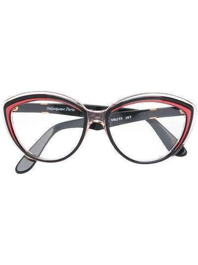 Yves Saint Laurent Pre-Owned очки в оправе 'кошачий глаз' LAL180