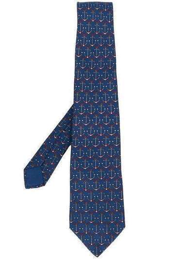 Hermès Pre-Owned галстук 2000-х годов с узором RMS180