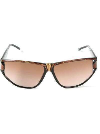 Givenchy Pre-Owned солнцезащитные очки с геометрической оправой GVC150