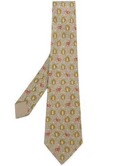 Hermès Pre-Owned галстук с принтом HER180P