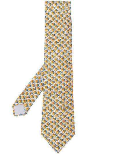 Hermès Pre-Owned галстук 2000-х годов с узором RMS180L