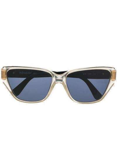 Yves Saint Laurent Pre-Owned солнцезащитные очки в квадратной оправе 6518Y646135