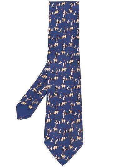 Hermès Pre-Owned галстук 2000-х годов с принтом RMS180AH