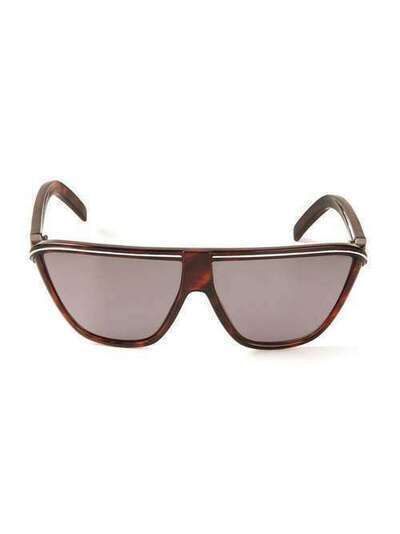 Versace Pre-Owned солнцезащитные очки с плоским верхом METR150