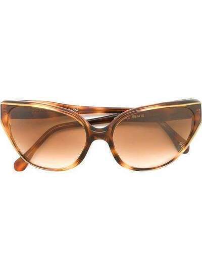 Yves Saint Laurent Pre-Owned солнцезащитные очки с оправой "кошачий глаз" YLRNT180