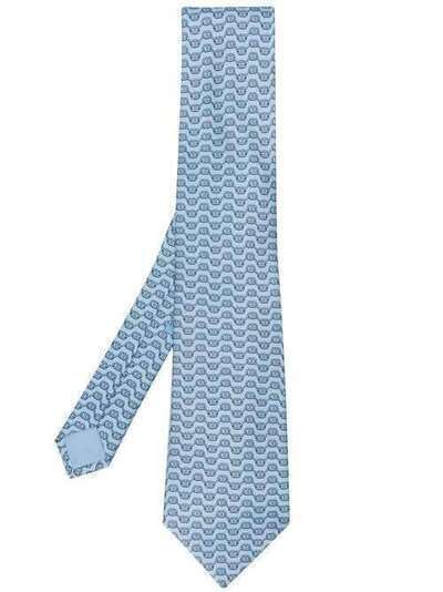 Hermès Pre-Owned галстук 2000-х годов с узором HERME180G