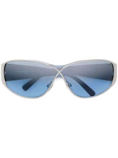 Chanel Pre-Owned солнцезащитные очки со стеганым эффектом CH320L