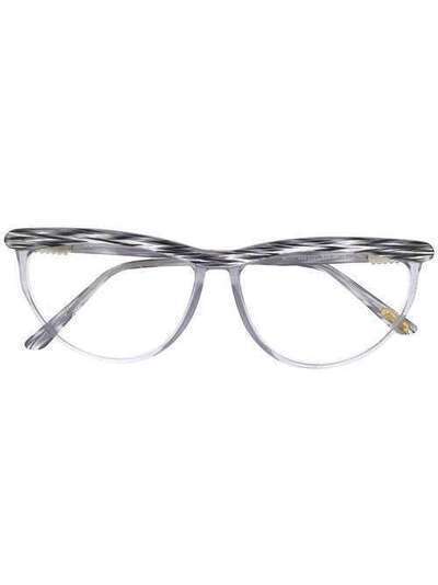 Versace Pre-Owned очки в овальной оправе 488