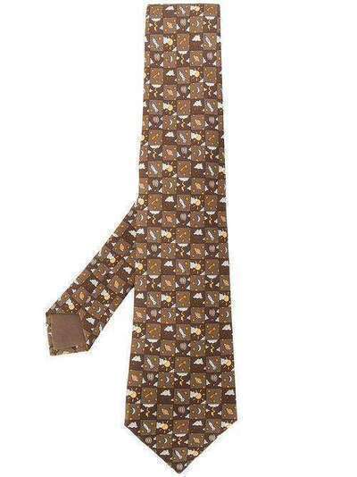 Hermès Pre-Owned галстук 2000-х годов с принтом HERME180AI