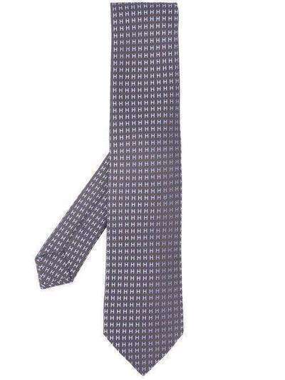 Hermès жаккардовый галстук HERS180F