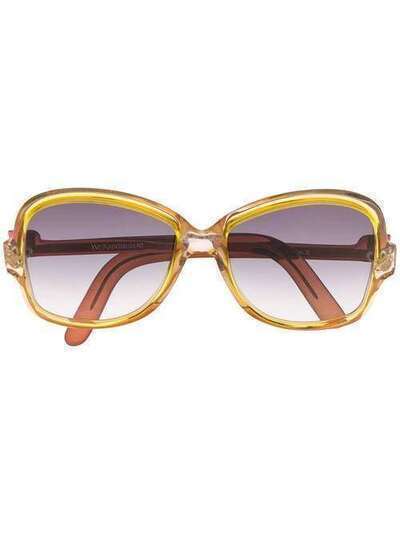 Yves Saint Laurent Pre-Owned солнцезащитные очки 1970-х годов в массивной оправе SLNT180B