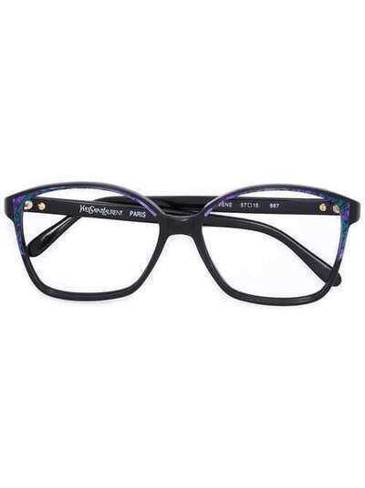 Yves Saint Laurent Pre-Owned солнцезащитные очки в квадратной оправе YSL180LL