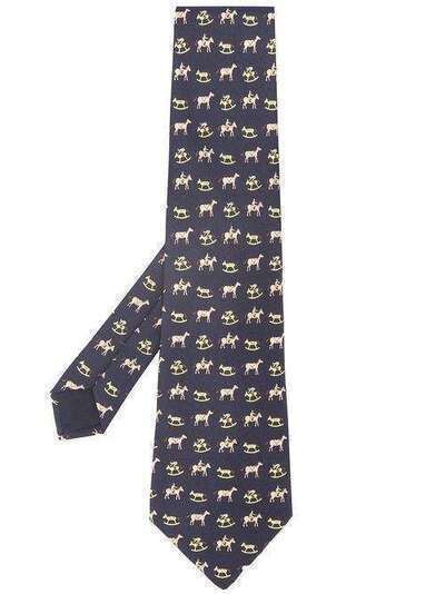 Hermès галстук 2000-х годов с принтом HRM180E