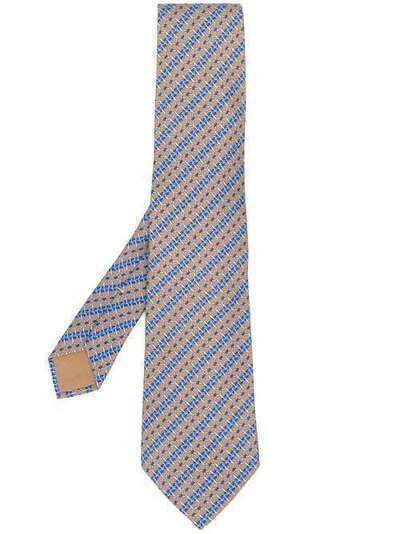 Hermès Pre-Owned галстук 2000-х годов с узором RMS180AP