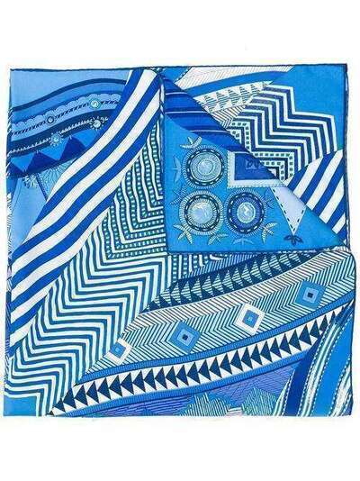 Hermès Pre-Owned платок 2000-х годов с геометричным принтом HERME390M