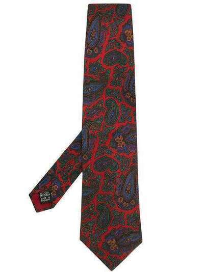 Burberry Pre-Owned галстук с принтом пейсли BUR75