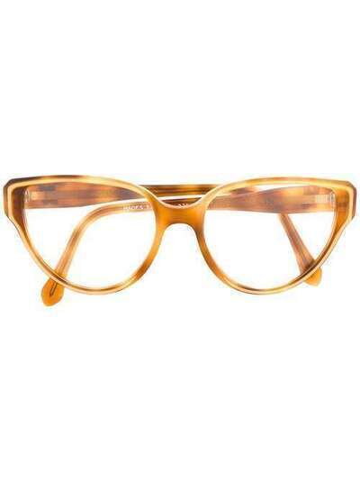 Yves Saint Laurent Pre-Owned очки в оправе 'кошачий глаз' черепаховой расцветки 1990-х годов YVESS150E